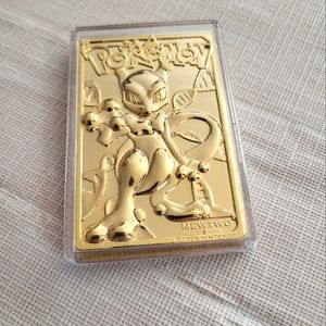 1999 Pokemon Mewtwo 23k Gold Plated Trading Card #150 Pokeball Sealed